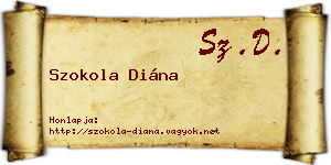 Szokola Diána névjegykártya